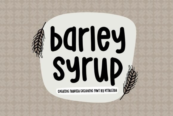 Barley Syrup: A Handwritten Font with Cozy Charm