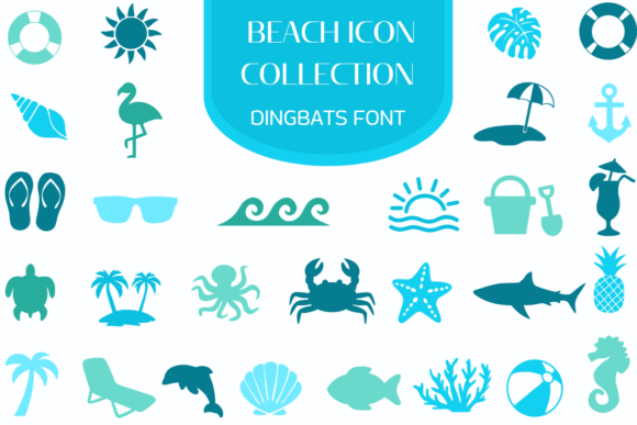 Beach Icon Collection: Your Toolkit for Coastal Design