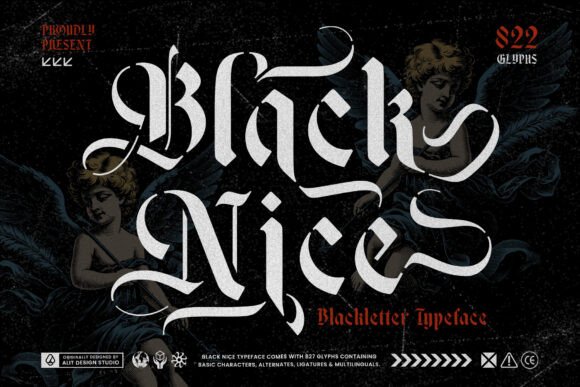 Black Nice Typeface: A Bold Fusion of Blackletter & Stencil
