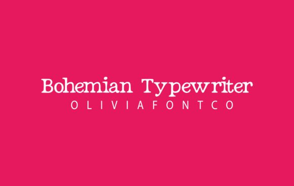 Bohemian Typewriter: The Authentic Handwritten Font with a Romantic Touch