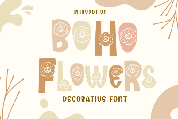 Boho Flowers: The Decorative Font for Modern Creators