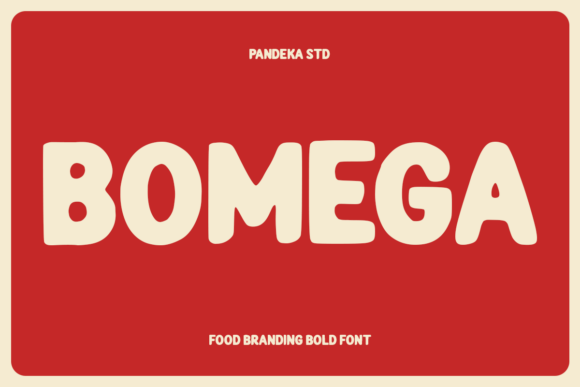 Bomega: A Bold Typeface for Modern Food Branding
