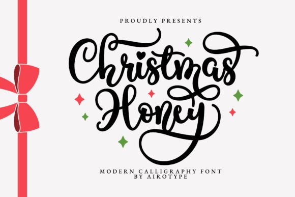 Christmas Honey: A Modern Festive Calligraphy Font
