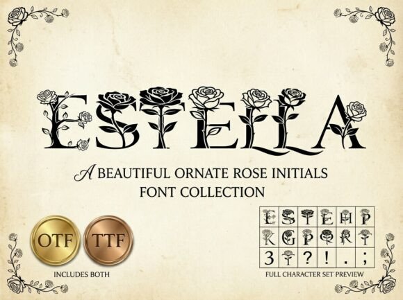 Estella: Ornate Rose Serif Font for Elegant Branding