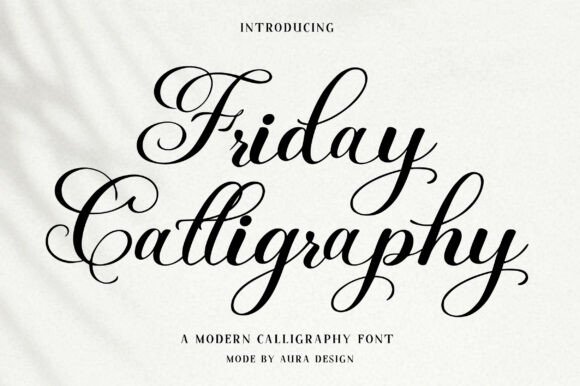 Friday Calligraphy: The Modern Script for Elegant Branding