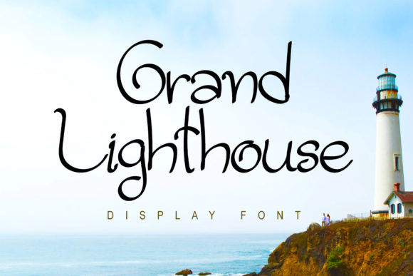 Grand Lighthouse: A Whimsical Handwritten Font for Heartfelt Designs