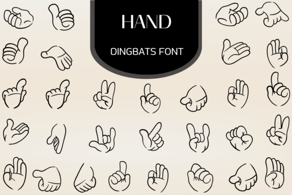 Infuse Your Work with Hand Dingbats: A Playful Icon Font