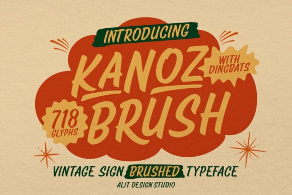 Kanoz Brush: The Hand-Painted Soul of Modern Design