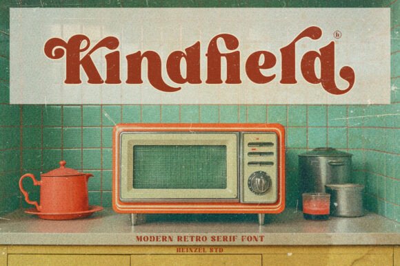 Kindfield: A Retro Serif Font with Modern Character
