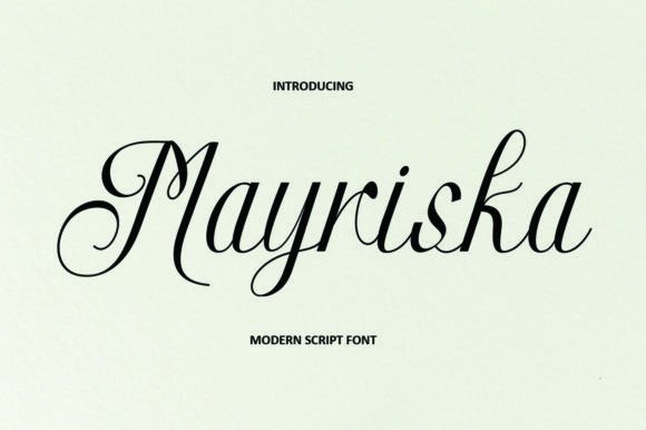 Mayriska: A Script Font That Balances Elegance with Modern Edge