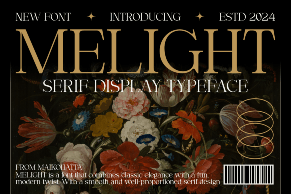 Melight: A Serif Display Typeface for Modern Projects