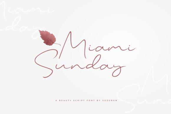 Miami Sunday: A Fresh Script for Modern Design
