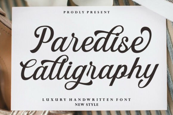 Paredise Calligraphy: The Elegant Script Font for Designers