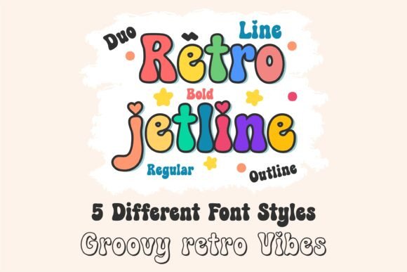 Retro Jetline: A Groovy Typeface for Bold Branding