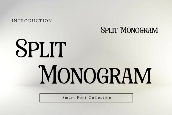 Split Monogram: The Serif Font for Custom Elegance