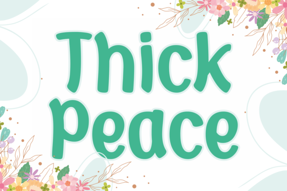 Thick Peace: A Display Font That Radiates Joy
