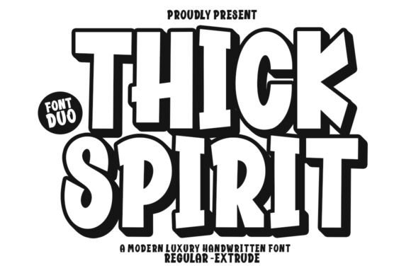 Thick Spirit: A Playful Font for Bold, Joyful Design