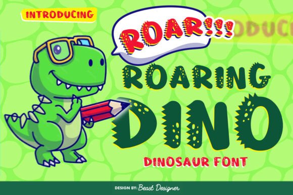 Unleashing Roaring Dino: A Font with Prehistoric Personality